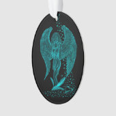 Angel perdu en amour, noir et vert Design (devant)