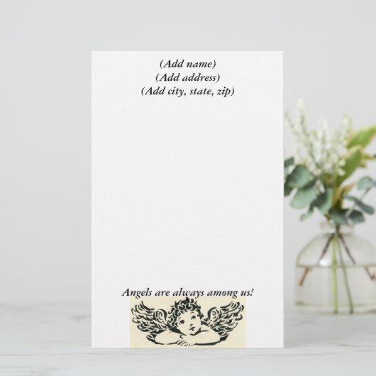 Angel Personalized Briefpapier (Staand voorkant)