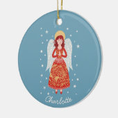 Angel Personalized Keramisch Ornament (Links)