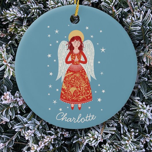 Angel Personalized Keramisch Ornament