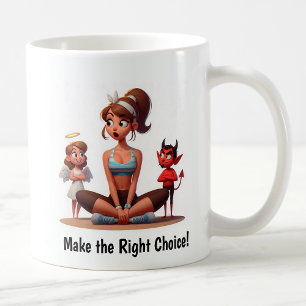 Angel personnalisable vs Devil Fitness Mug
