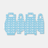 Angel Pet Paw Prints Custom Sky Blue Bedankdoosjes (Uitgevouwen)