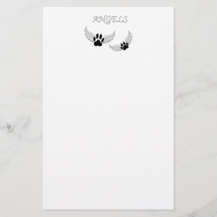Angel Pet Paws Briefpapier