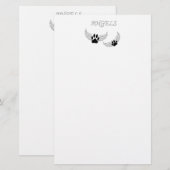 Angel Pet Paws Briefpapier (Voorkant / Achterkant)