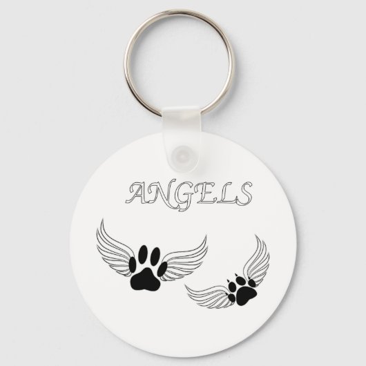 Angel Pet Paws Sleutelhanger (Voorkant)