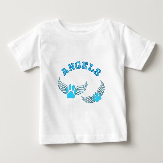 Angel Pet tekent in blauw (Voorkant)