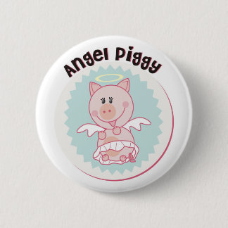 Angel_Piggy Ronde Button 5,7 Cm