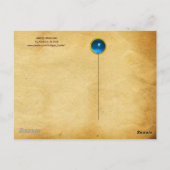 ANGEL PLAYLUTE, perkament Briefkaart (Achterkant)