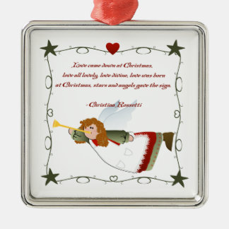 Angel Poem-kerstversiering Metalen Ornament
