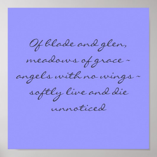Angel Poem Poster (Voorkant)