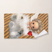 Angel Polar Beer Badkamer Handdoek Sets (Handdoek)