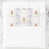 Angel Praying Rechthoekige Sticker (Tas)