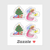 Angel Pulling Sled Sticker (Vel)