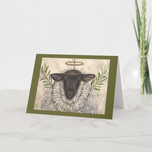 Angel Regina-vakpas Feestdagen Kaart (Voorkant)