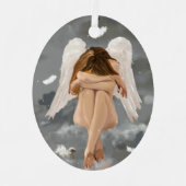 Angel, Resting. Keramisch Ornament (Voorkant)