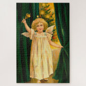 Angel ringing the bell for Christmas time Legpuzzel (Verticaal)