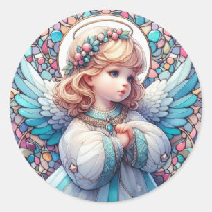 Angel ronde Stickers