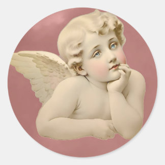 Angel ronde Stickers