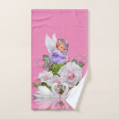 Angel rose ne jamais renoncer ensembles de serviet (Serviette à main)