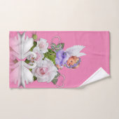 Angel rose ne jamais renoncer ensembles de serviet (Serviette à main)