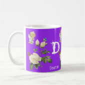 Angel Rose Purple Floral Mug (Gauche)