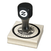 Angel Scroll Ex Libris Naam Rubber Stamp Rubberstempel (Stempel)