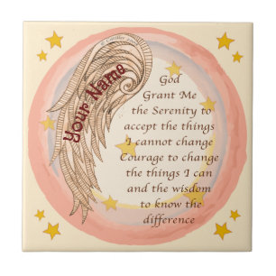 Angel Serenity Prayer Tegeltje