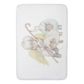 Angel Shepherd met Lambs Pastoral Badmat (Voorkant Verticaal)