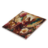 Angel Sitting Alone on a Tree Limb  Tegeltje (Zijkant)