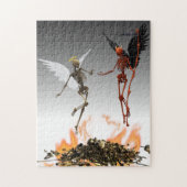 Angel Skeleton Demon Devil Legpuzzel (Verticaal)