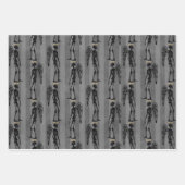 Angel Skeletons Kerst inpakpapier (Voorkant 3)