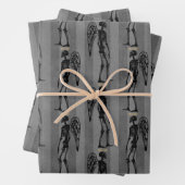 Angel Skeletons Kerst inpakpapier (In situ)