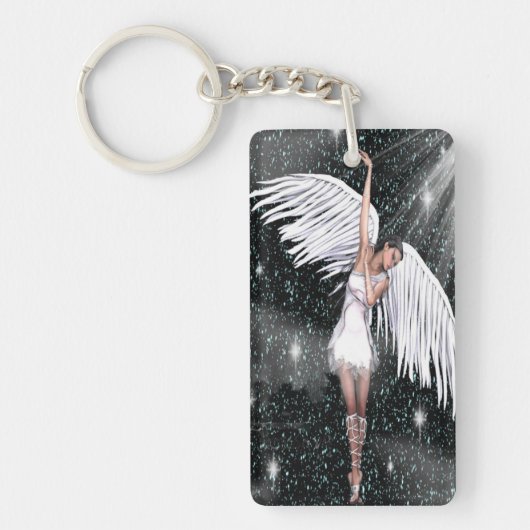 Angel Sleutelhanger Full Body Dark Sky (Voorkant)