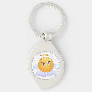 Angel smiley sleutelhanger