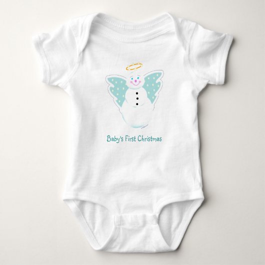Angel Snowman, 1 kerst Romper (Voorkant)