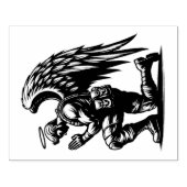 Angel Soldier Man bidden Wood Art Stamp Rubberstempel (Afrduk)