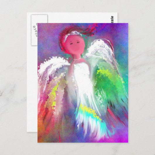 Angel Sparkle Briefkaart (Voorkant / Achterkant)