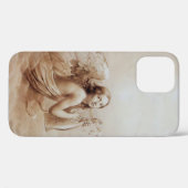 ANGEL SPEELT LYRA OVER DE CLOUDS brown Case-Mate iPhone Case (Achterkant (horizontaal))