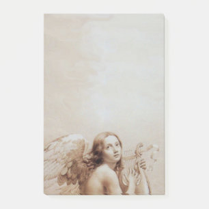 ANGEL SPEELT LYRA OVER DE CLOUDS Brown Sepia Post-it® Notes