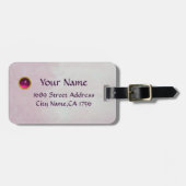 ANGEL SPEELT LYRA OVER DE CLOUDS Pink Bagagelabel (Voorkant horizontaal)