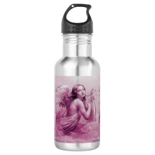 ANGEL SPEELT LYRA OVER DE CLOUDS roze Waterfles
