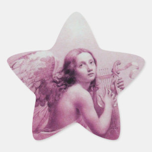 ANGEL SPEELT LYRA OVER DE CLOUDS STER STICKER