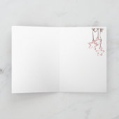 Angel spelen met kerstversieringen feestdagen kaart (Binnen)