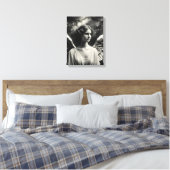 Angel Stars Zwart en Wit Canvas Afdruk (Insitu (Slaapkamer))