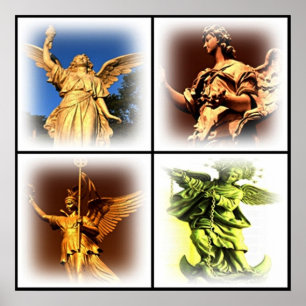 Angel Statue Poster