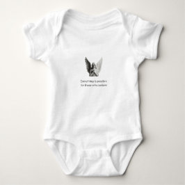 Angel Statue with Inspirational Quote - "Everythin Romper