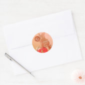 Angel, stickers. ronde sticker (Envelop)