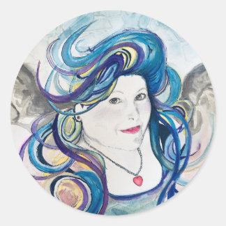 Angel-stickers voor speciale gelegenheden ronde sticker