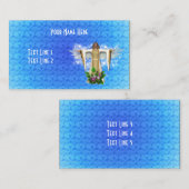 Angel sur Carte de visite bleu (Devant / Derrière)