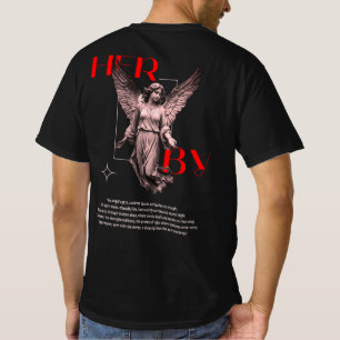 Angel T-shirt - HER BY - Gothic Angel Statue